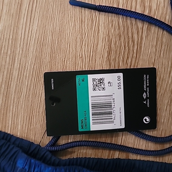 JORDAN MEN LEGACY AJ13 POOLSIDE SHORTS (NAVY) - Picture 3 of 3